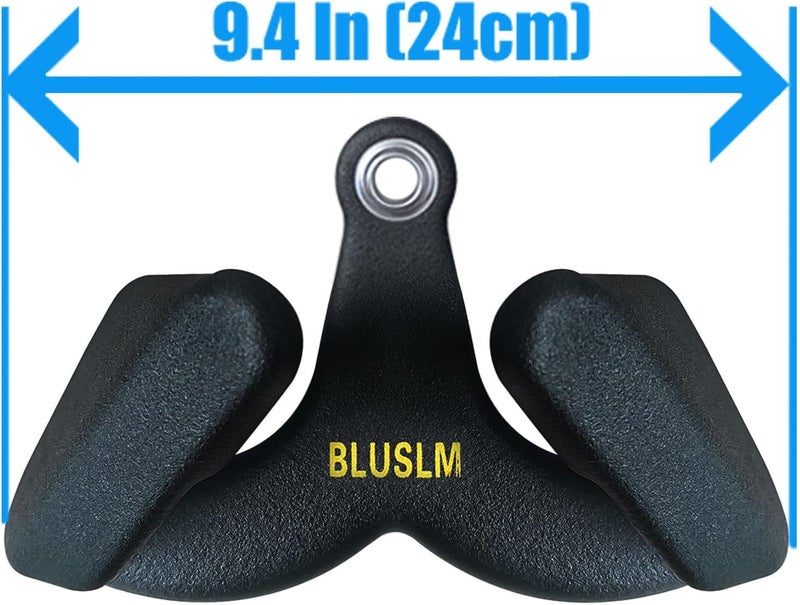 BLUSLM LAT Pull Down Bar for Cable Machine, LAT Pulldown Attachments T Bar V Bar Cable Attachment, Back Tricep Bar Strength Training Handle - Image 2
